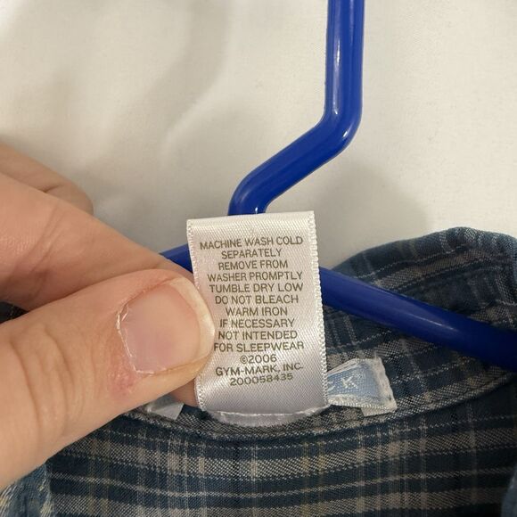 Janie & Jack Shirt Baby Boy 18 to 24 Months Blue Plaid Long Sleeve Button Up - Picture 5 of 6